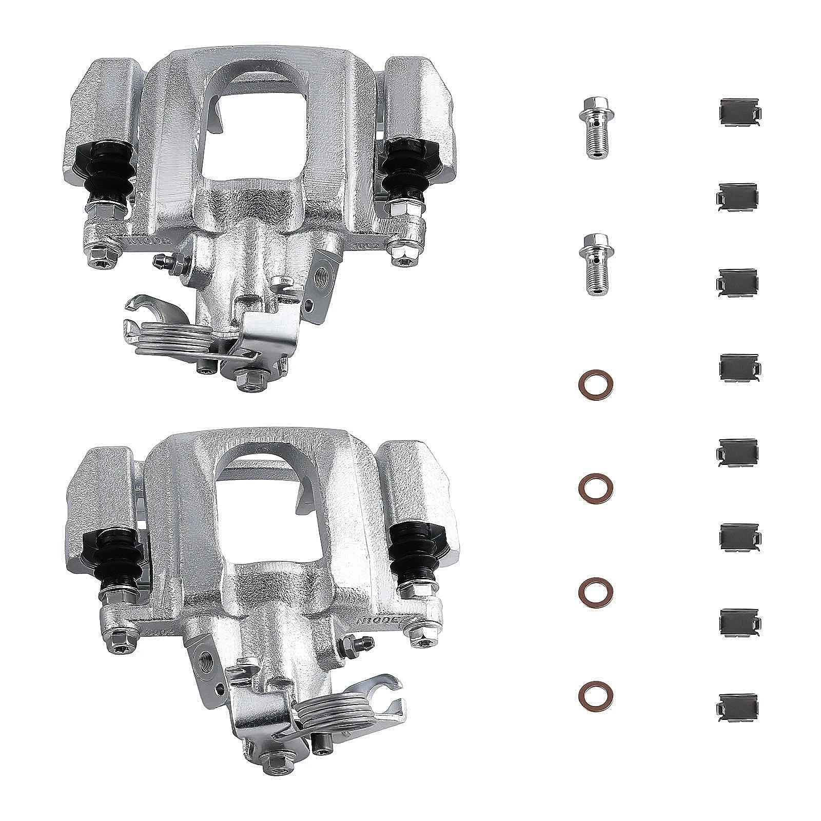Set of 2 Rear Disc Brake Calipers for Ford Edge (2011–2014) Lincoln MKX (2011–2015)