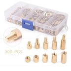 Set of 300 Brass Standoffs/Spacers for DIY Projects
