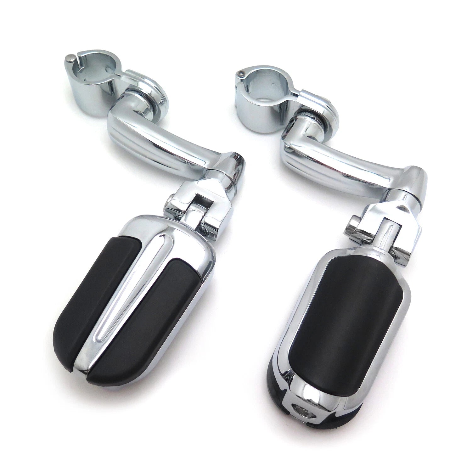 1-1/4" Chrome Slipstream Footpegs for Yamaha Road Star Warrior (2002–2009)