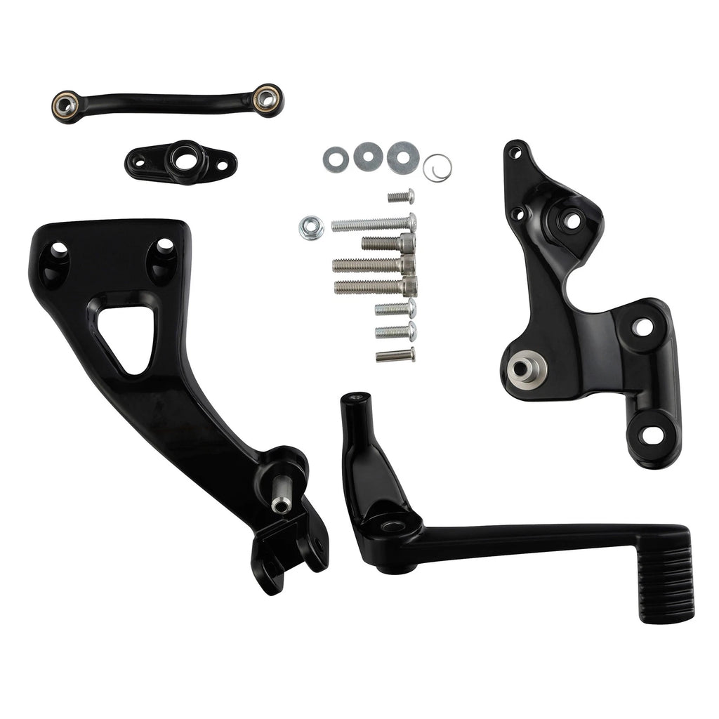 Black Mid Controls Brake Side for Harley Sport Glide FXFBS Fat Bob (2018–2025)