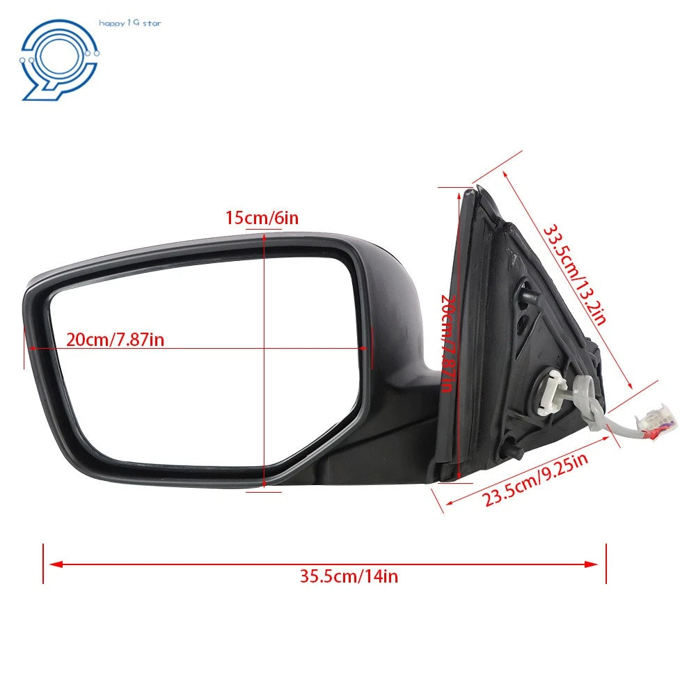 Left Side Outside Mirror for Honda Accord (2013-2016) Manual Fold Power