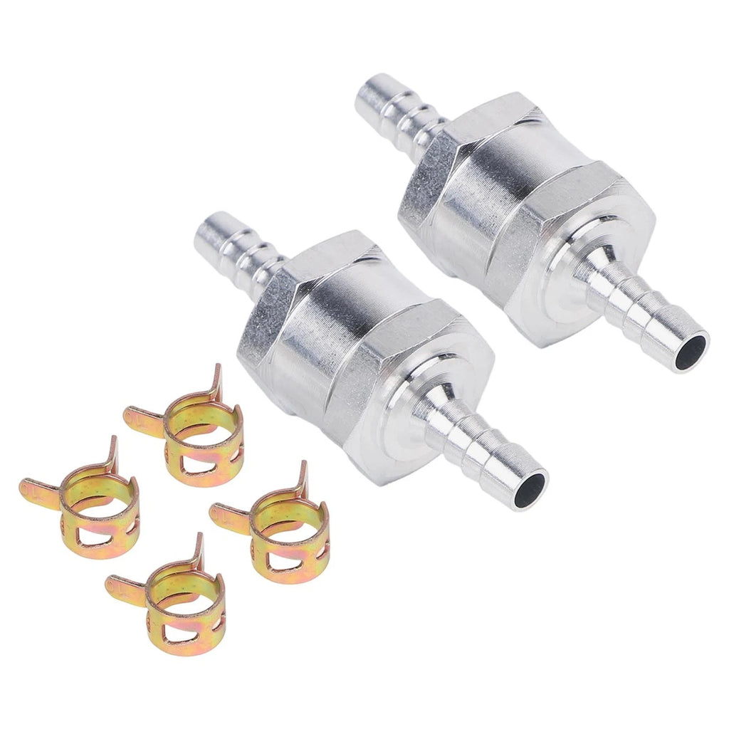Set of 4 Fuel Check Valves with 4 Clamps for Efficient Fuel Management