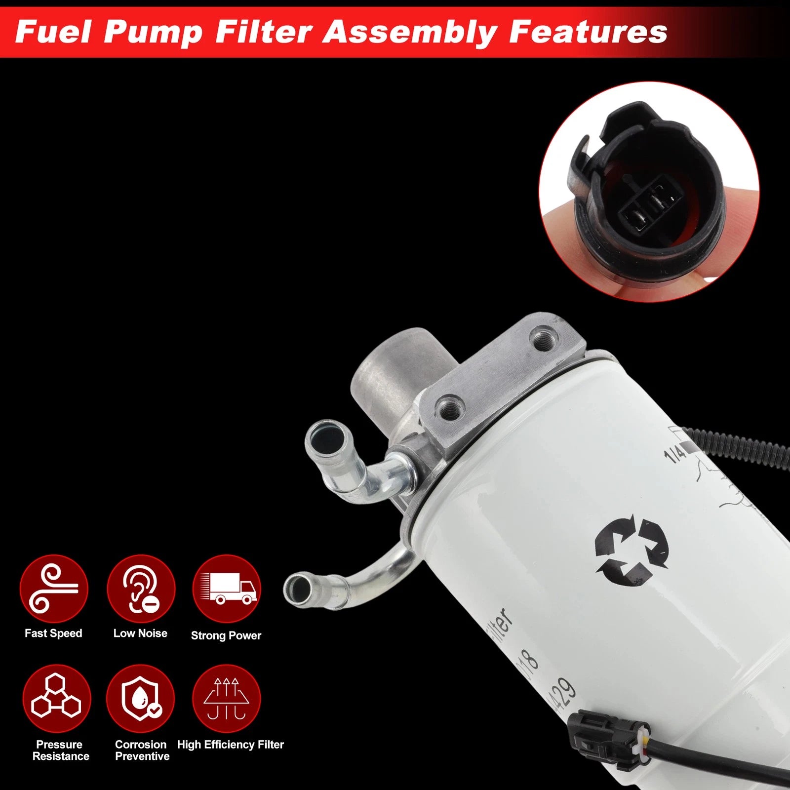 Fuel Filter Assembly for Chevrolet Silverado 2500 (2001–2004) 97780061