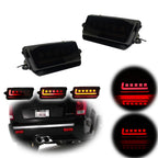 Set of Smoked Lens LED Bumper Brake Tail Lights for Jeep Grand Cherokee (2005–2010)