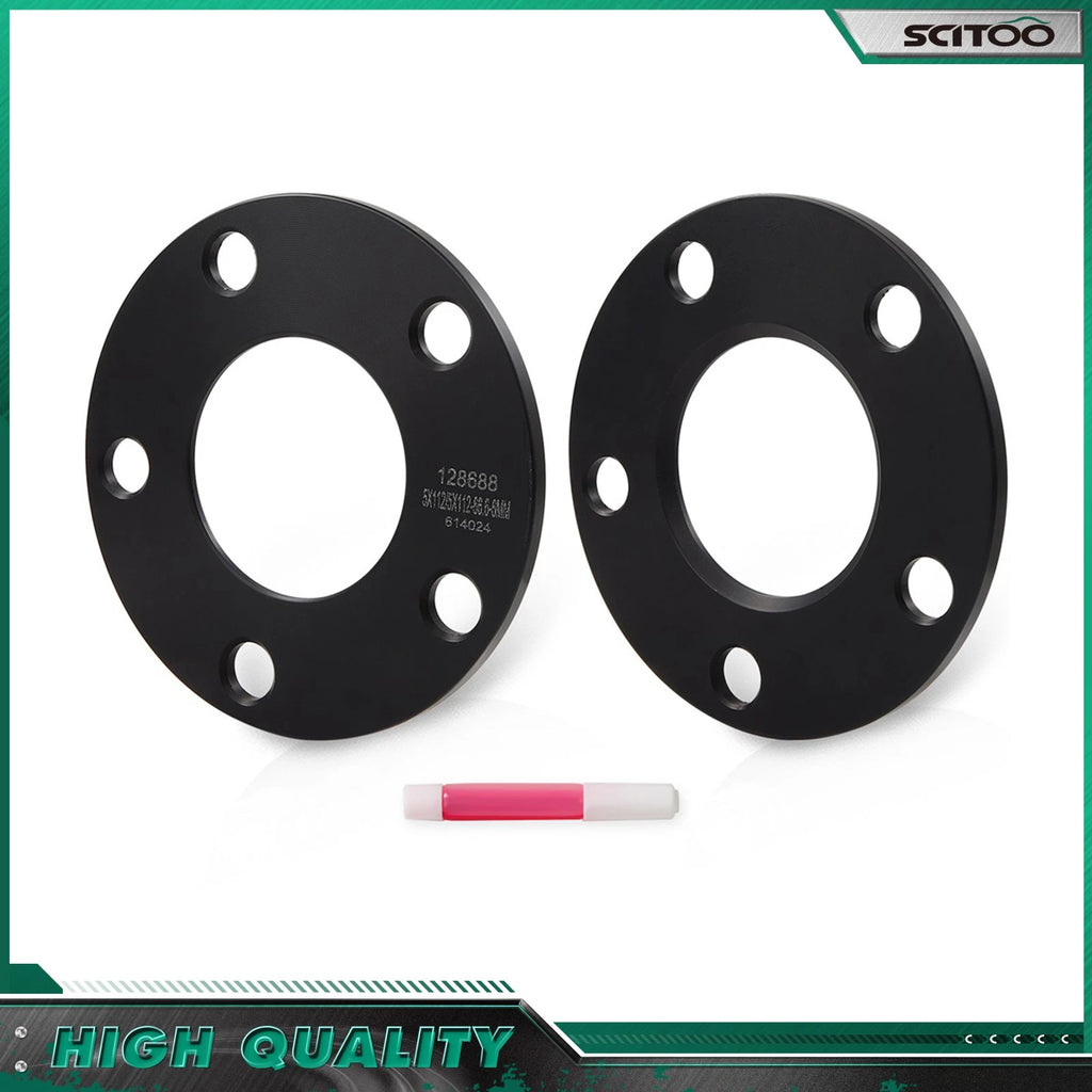 2X 5x112mm Wheel Spacers 66.6mm for VW Golf Jetta Passat Eos Audi A3 A5 A6 (2000–2023)
