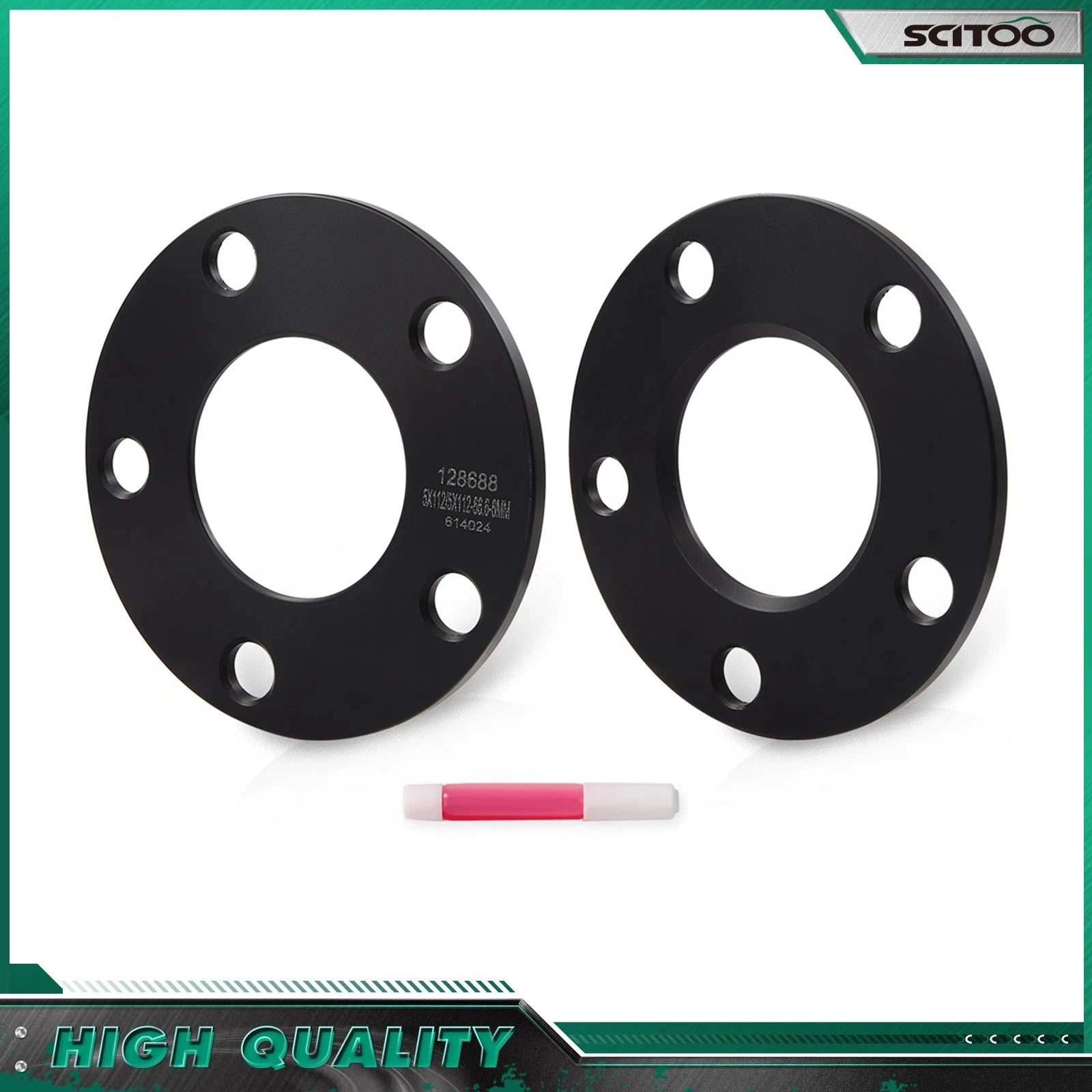 2X 5x112mm Wheel Spacers 66.6mm for VW Golf Jetta Passat Eos Audi A3 A5 A6 (2000–2023)