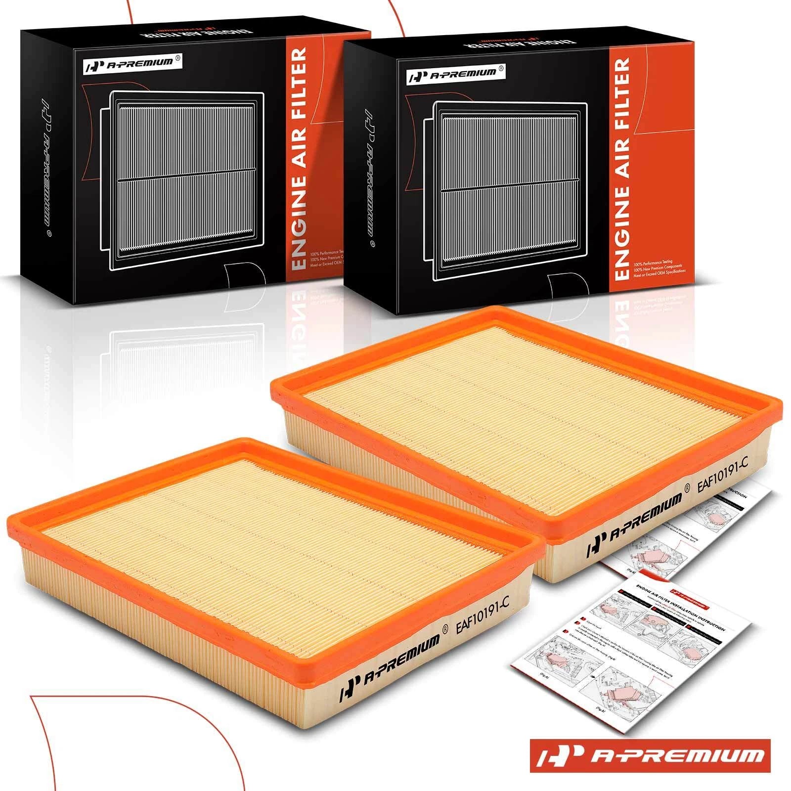 2X Engine Air Filter for Kia Optima (2006–2010) Rondo (2007–2012)