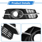 1 Pair Fog Light Grills for Audi A6 C7 A6L (2012–2018) No. 4G0807681AG/4G0807682AG