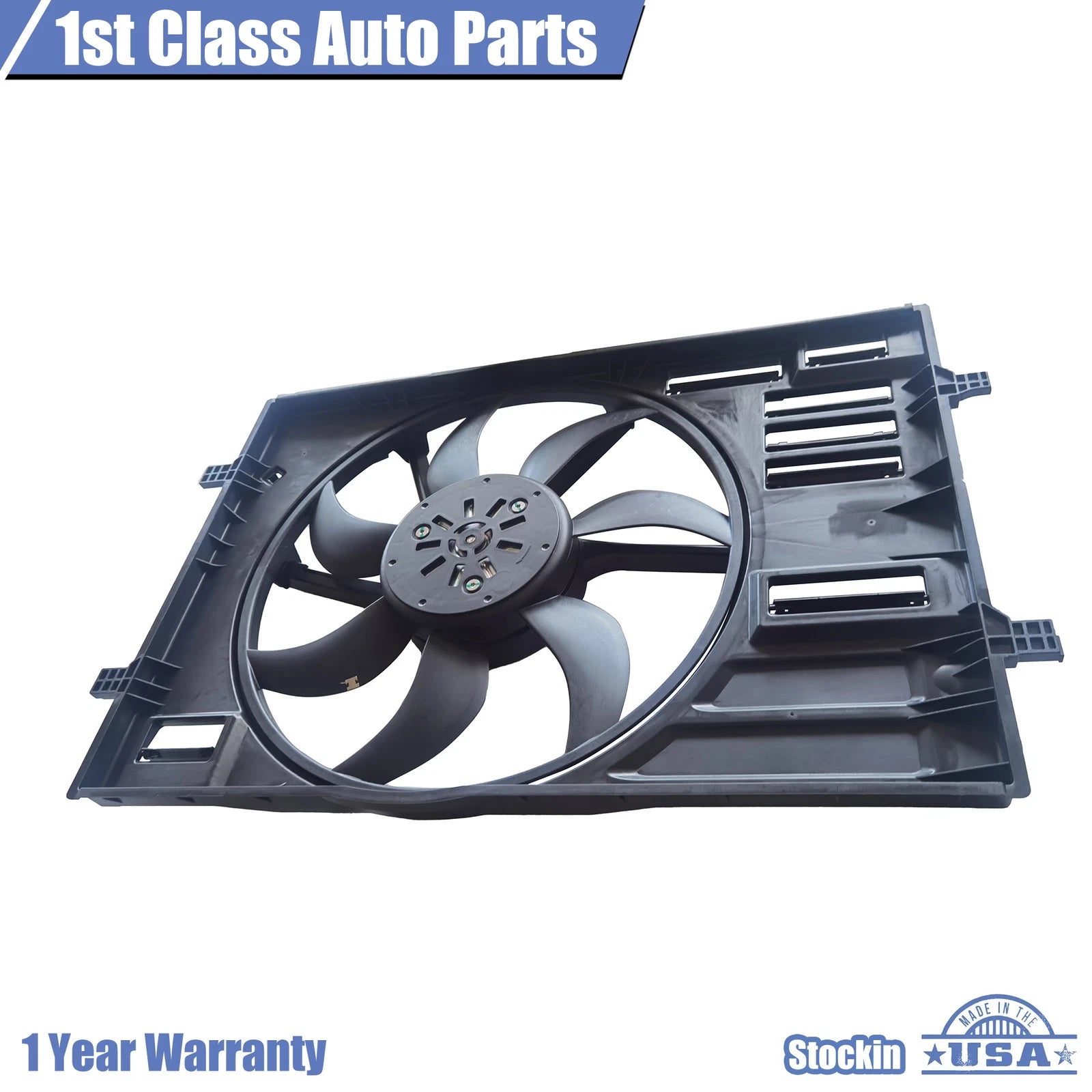 Cooling Fan for Audi A3 S3 VW e-Golf Golf GTI Jetta (2015–2020)