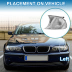 1Pc Left Corner Signal Light Cover for BMW 3 Series E36 (2000–2001) No. 63126904307