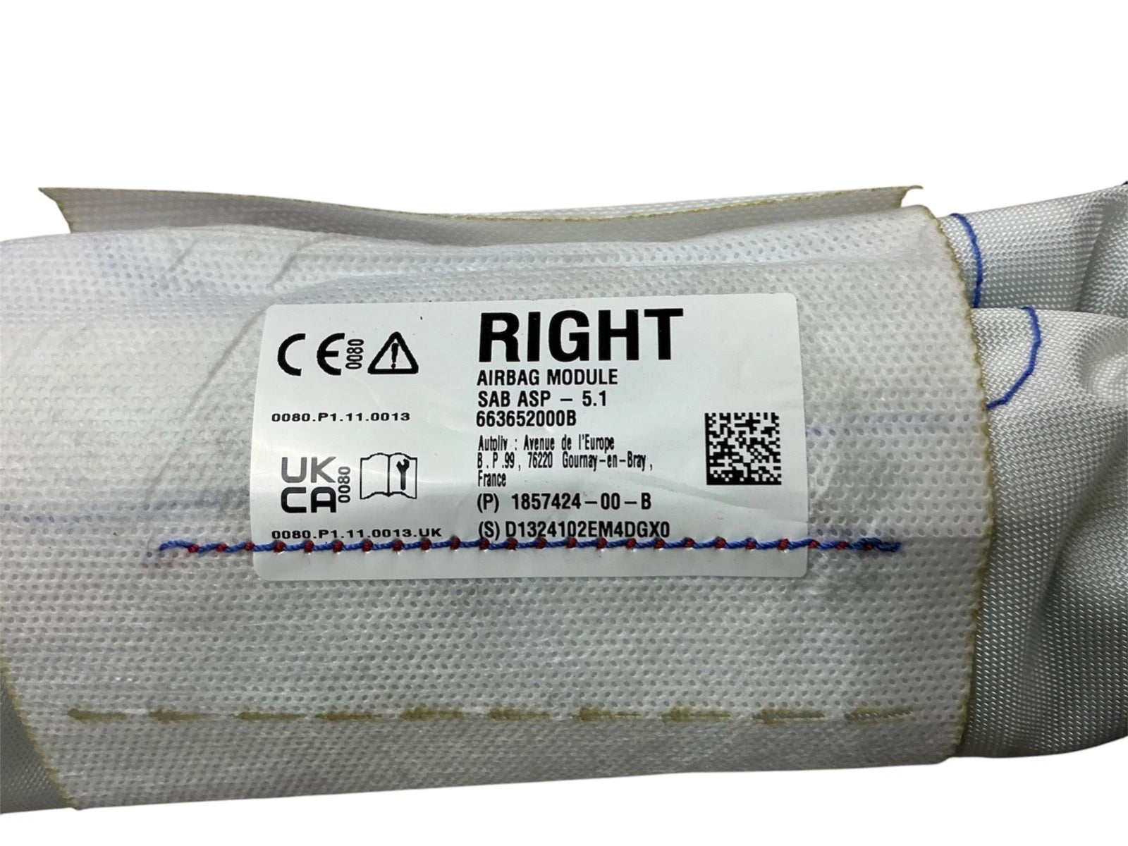 Right Side Seat Airbag for Tesla Model 3 (2024–2026) 1857424-00-B