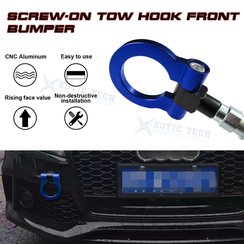 Anodized Alloy Blue Track Racing Tow Hook for Audi A4 A5 A7 B8 (2010-2018)