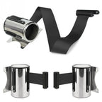 Stainless Steel Retractable Queue Barrier for Universal Use (1pc)