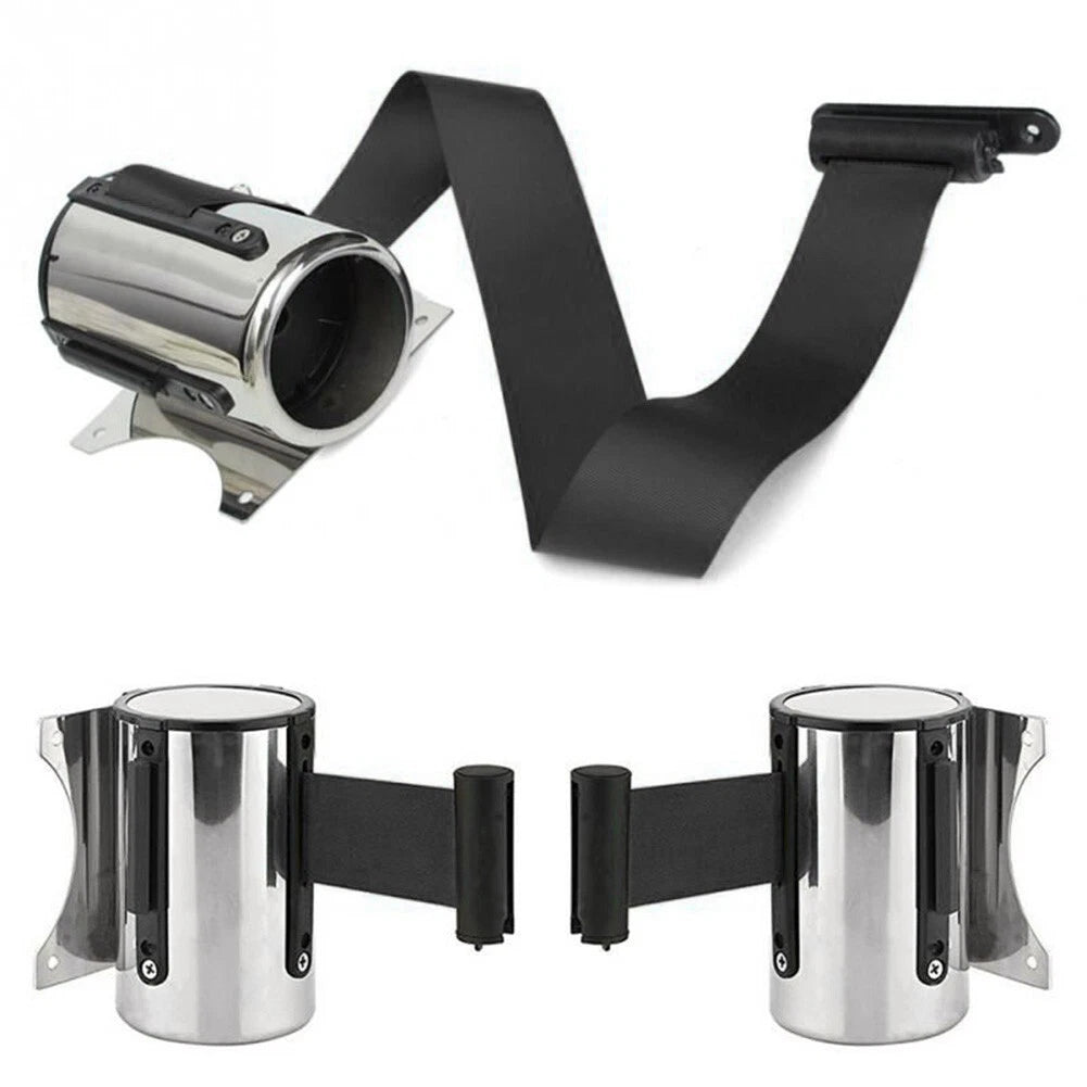 Stainless Steel Retractable Queue Barrier for Universal Use (1pc)