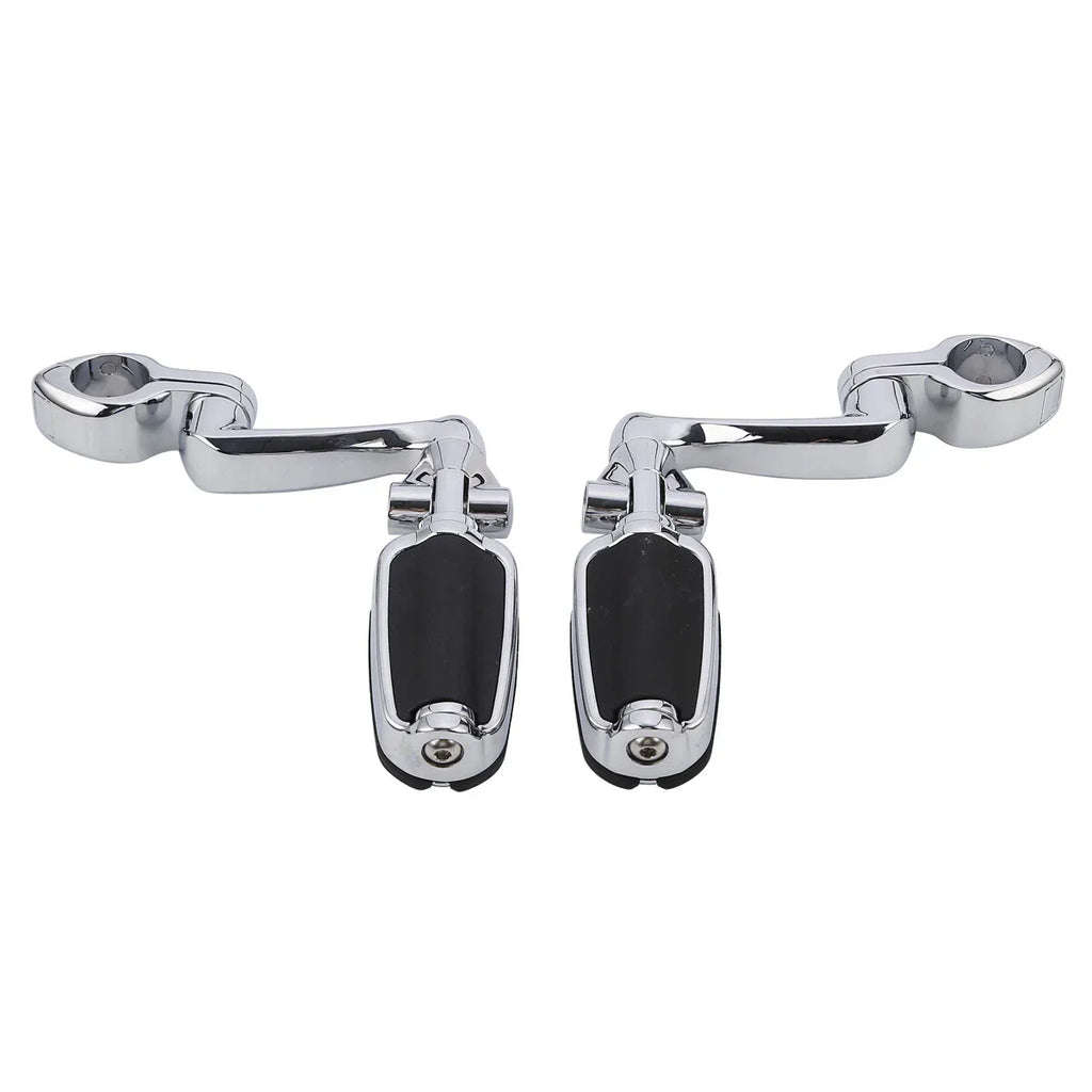 Chrome 1.25" Highway Bar Footpegs for Harley Softail Sportster