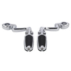 Chrome 1.25" Highway Bar Footpegs for Harley Softail Sportster