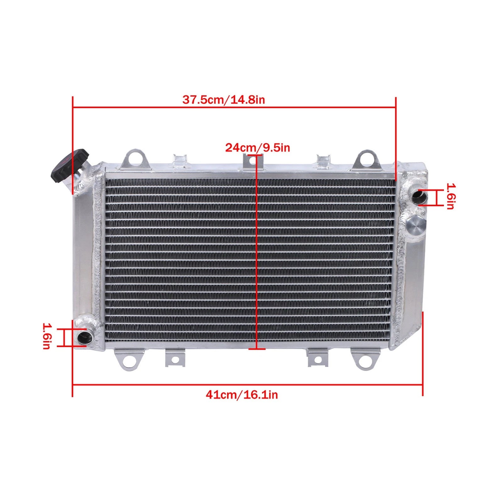 Aluminum Radiator for Kawasaki Mule 2500 2510 2520 (1993â2000)