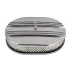 12" Oval Half Finned Air Cleaner Assembly for Ford Chevy