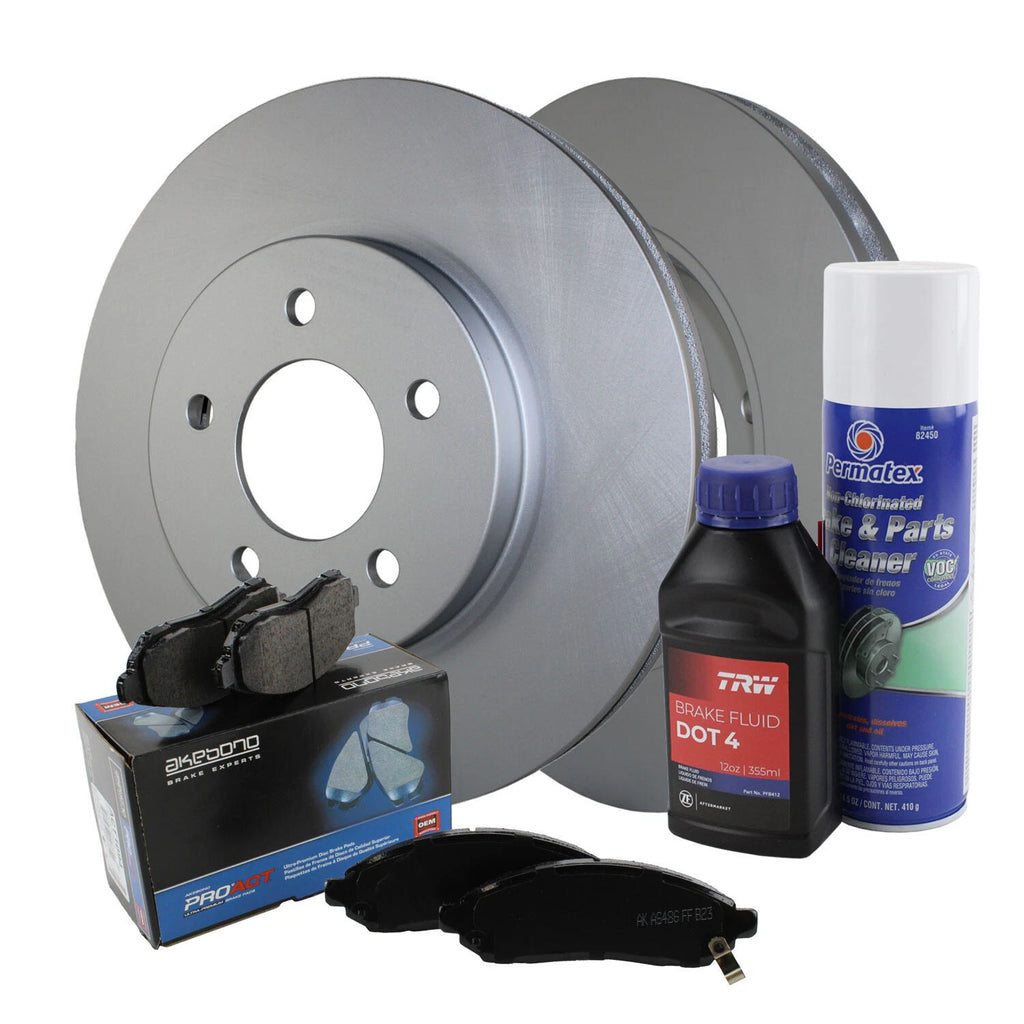 Front Brake Kit 303mm Disc Rotors & Akebono Ceramic Pads for Escape Tribute Mariner (2001–2012)