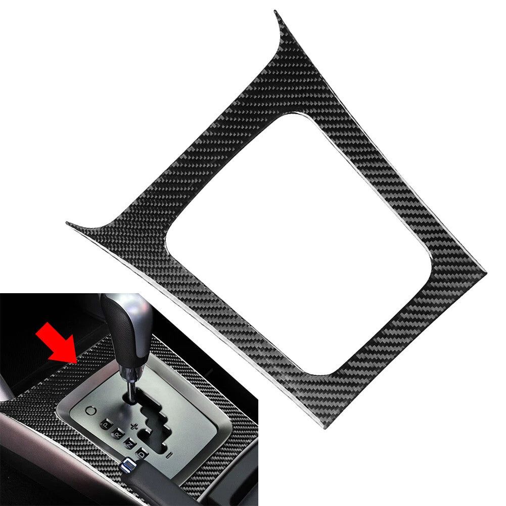 Carbon Fiber Gear Shift Panel Frame Cover Trim for Subaru Forester (2008–2013)