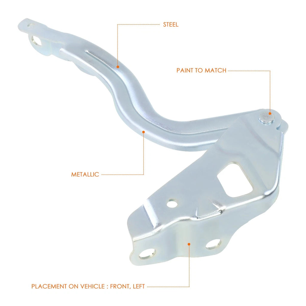 Left Driver Side Steel Engine Hood Hinge for Hyundai Accent (2012–2017)