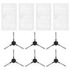 HEPA Filter Set & Side Brushes for Cleanova W7 W11 W15