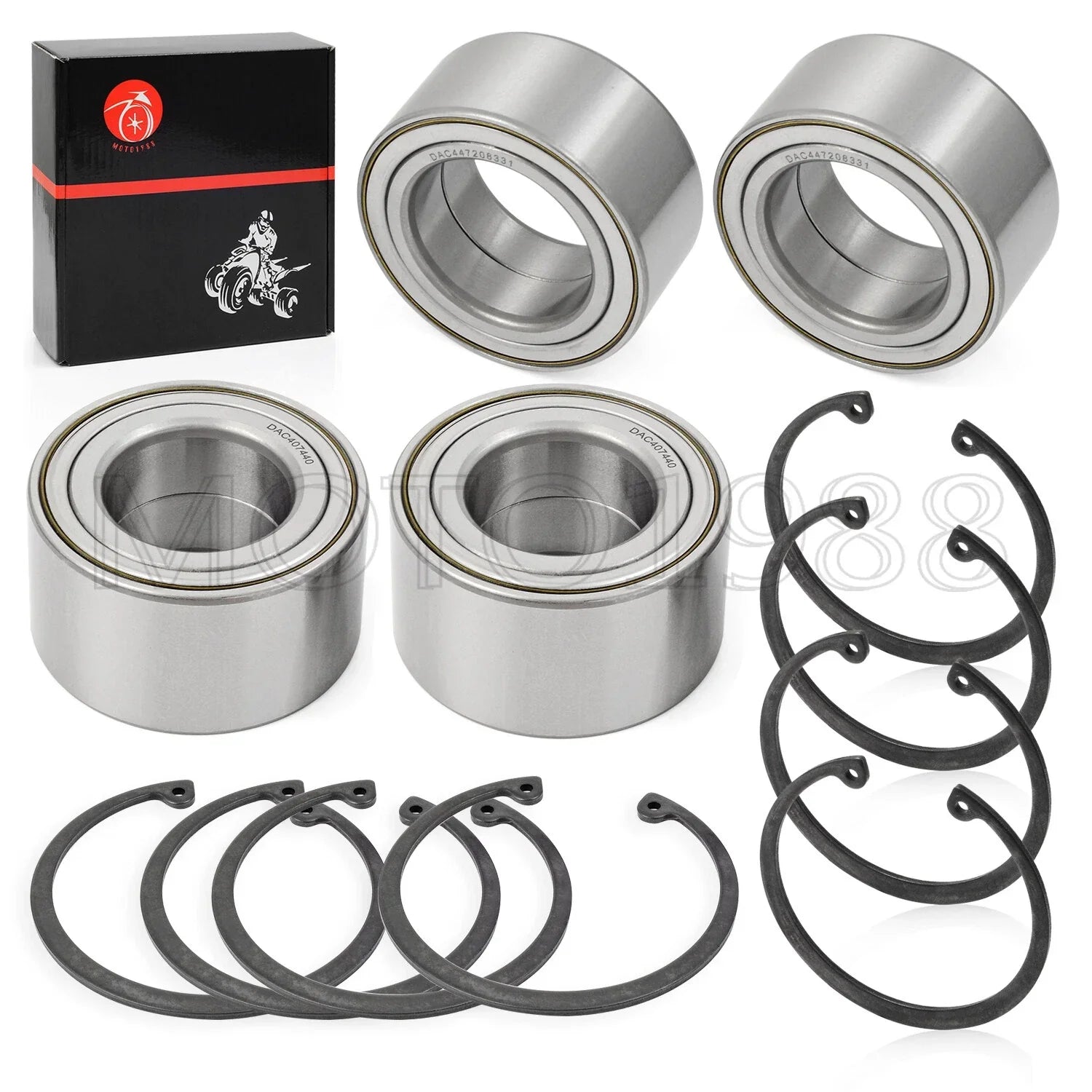 Front & Rear Wheel Bearing Kit for Polaris Ranger 900 XP 900 Crew (2013–2019)