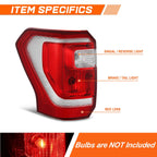 Driver LH Chrome Outer Tail Light Stop Brake Lamp for Ford Expedition (2018–2021)