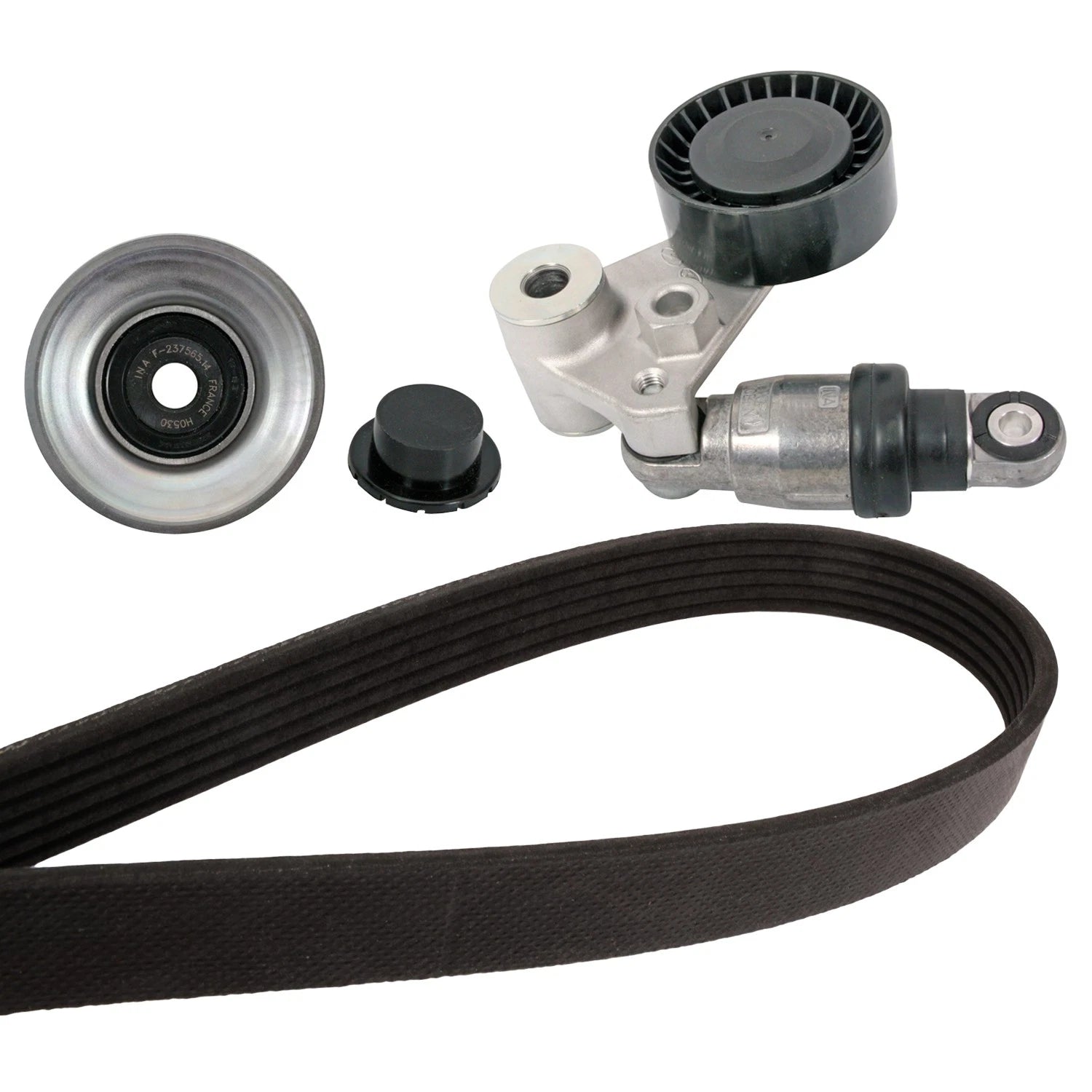 Drive Belt Idler Pulley Tensioner Kit for Hyundai Santa Fe Sonata (2001–2010)