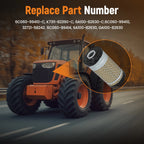 2X Air Filter Kit for Kubota B7510D (2003-2008)