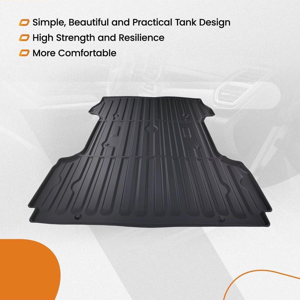 6.8Ft Bed Mat for Ford F250/F350/F450 Super Duty (2017–2024) Waterproof TPE