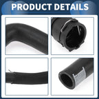 Radiator Hose for Audi Q5 (2009–2012) No. 8R0819371E Black