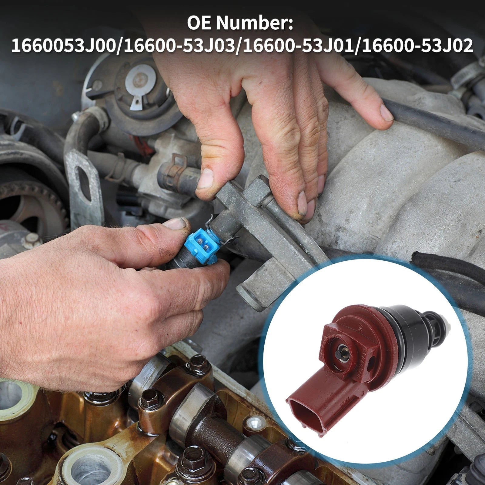 Fuel Injector No. 1660053J00 for Nissan Sentra SE-R 2.0 (1991–1994)