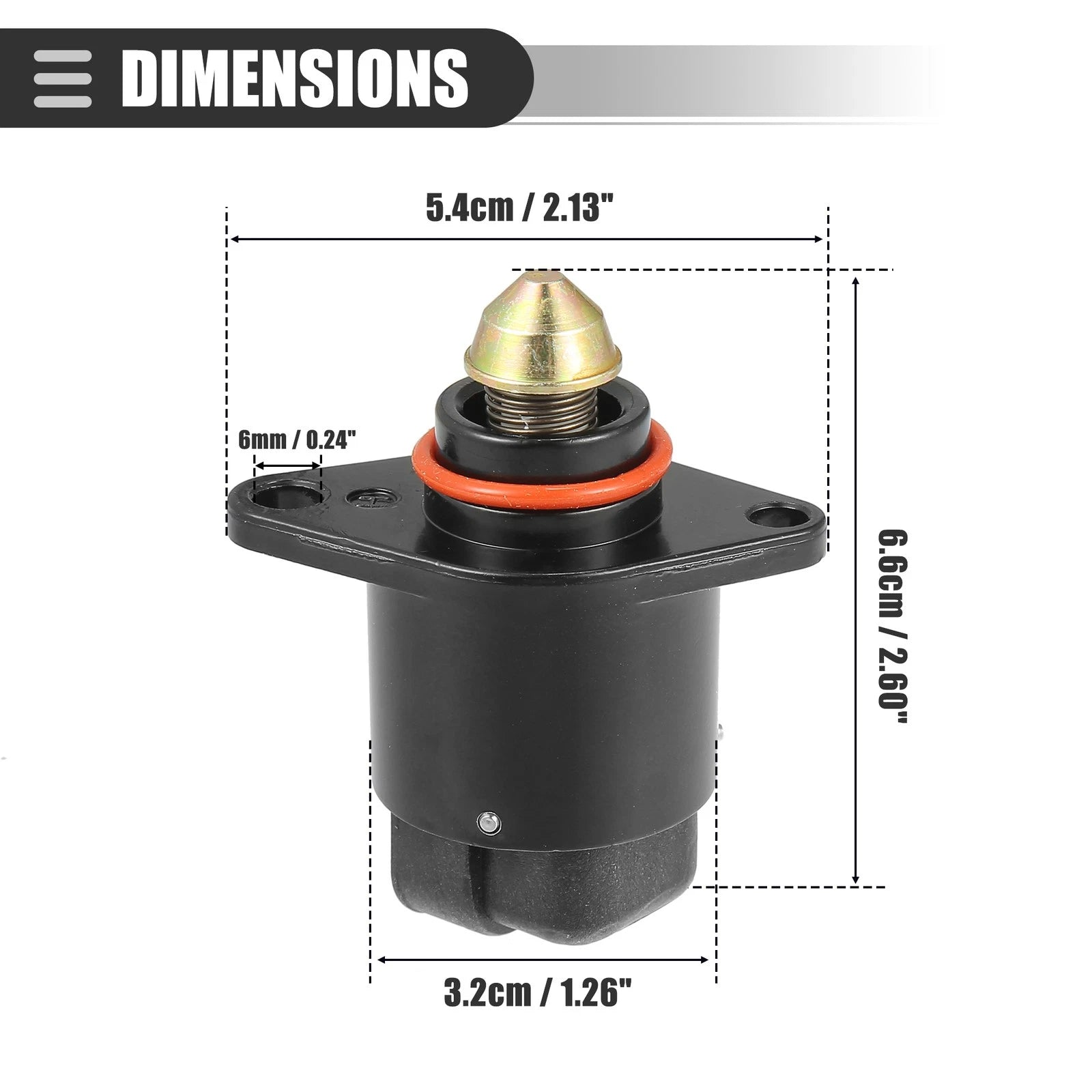 Idle Air Control Valve for Chevrolet Camaro 3.8L (1995–2002) No. 17112929