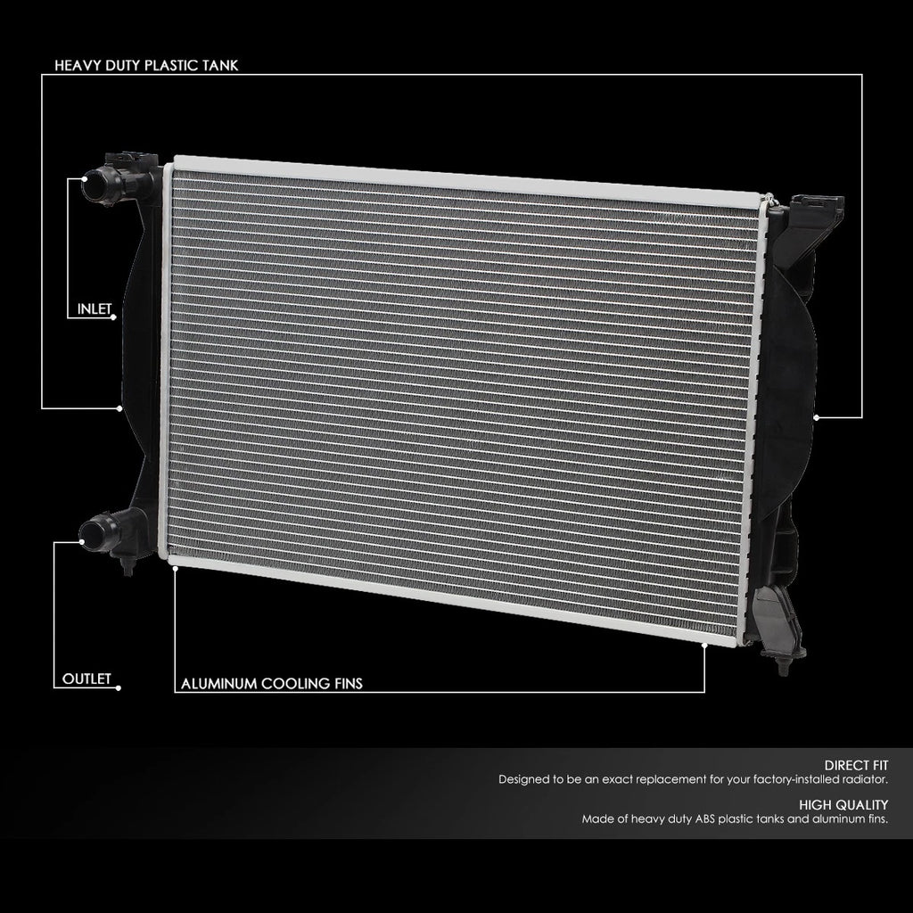 Aluminum Radiator for VW Passat Audi A4 1.8L 2.8L (1997–2004) DPI 2557