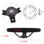 14" Suede Leather Steering Wheel for Racing Vehicles (1995–2023)