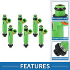 Set of 6 Fuel Injectors No.MD332733 for Mitsubishi Montero Sport (1997–2001)
