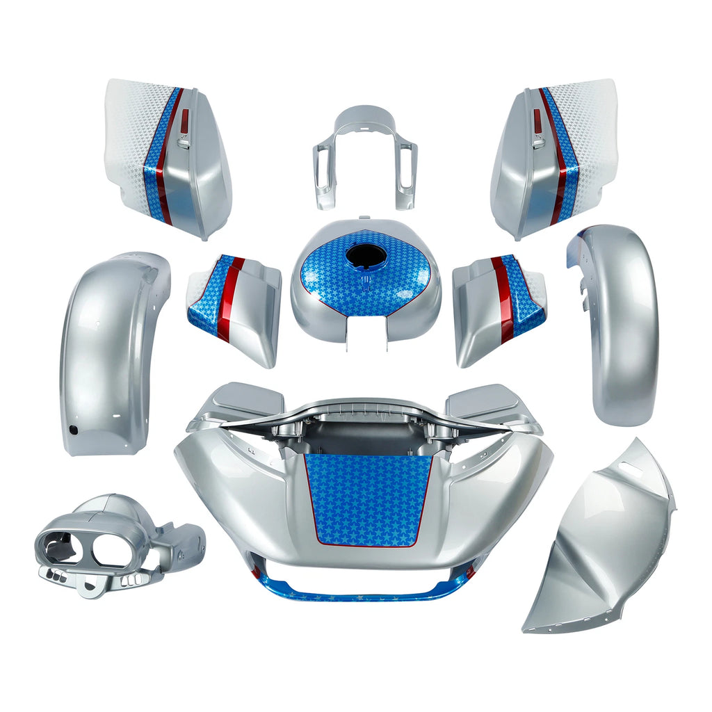 Fairings Bodywork Kit for Harley Road Glide Special (2015–2024) White Flake Fade