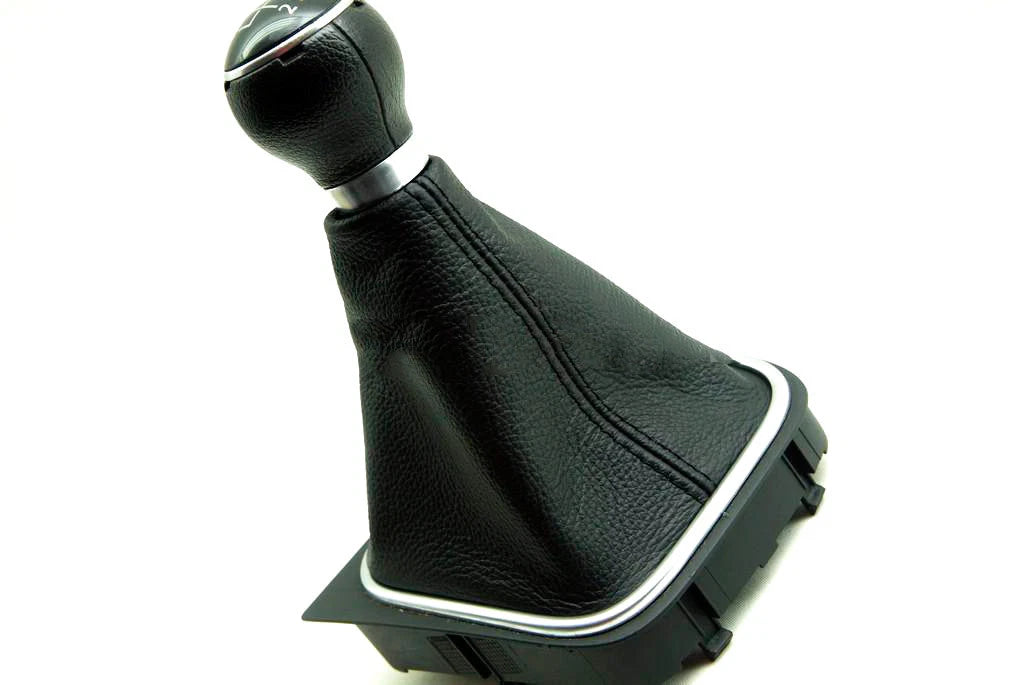 Manual Shift Boot for VW Jetta Vento Bora MK5 (2005–2012) Black Leather Synthetic