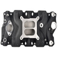 Aluminum Dual Plane Intake Manifold for Chevy 350 (1955–1995) Black
