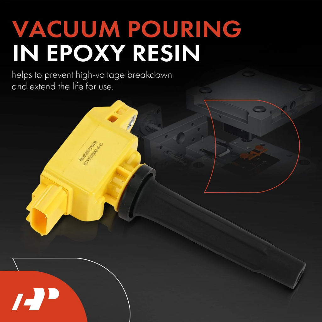 4x Yellow Ignition Coil for Mazda CX-5 & CX-9 (2013-2024)