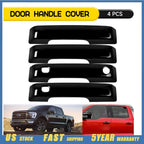 Set of 4 Gloss Black Door Handle Covers for Ford F-150 (2021–2024)