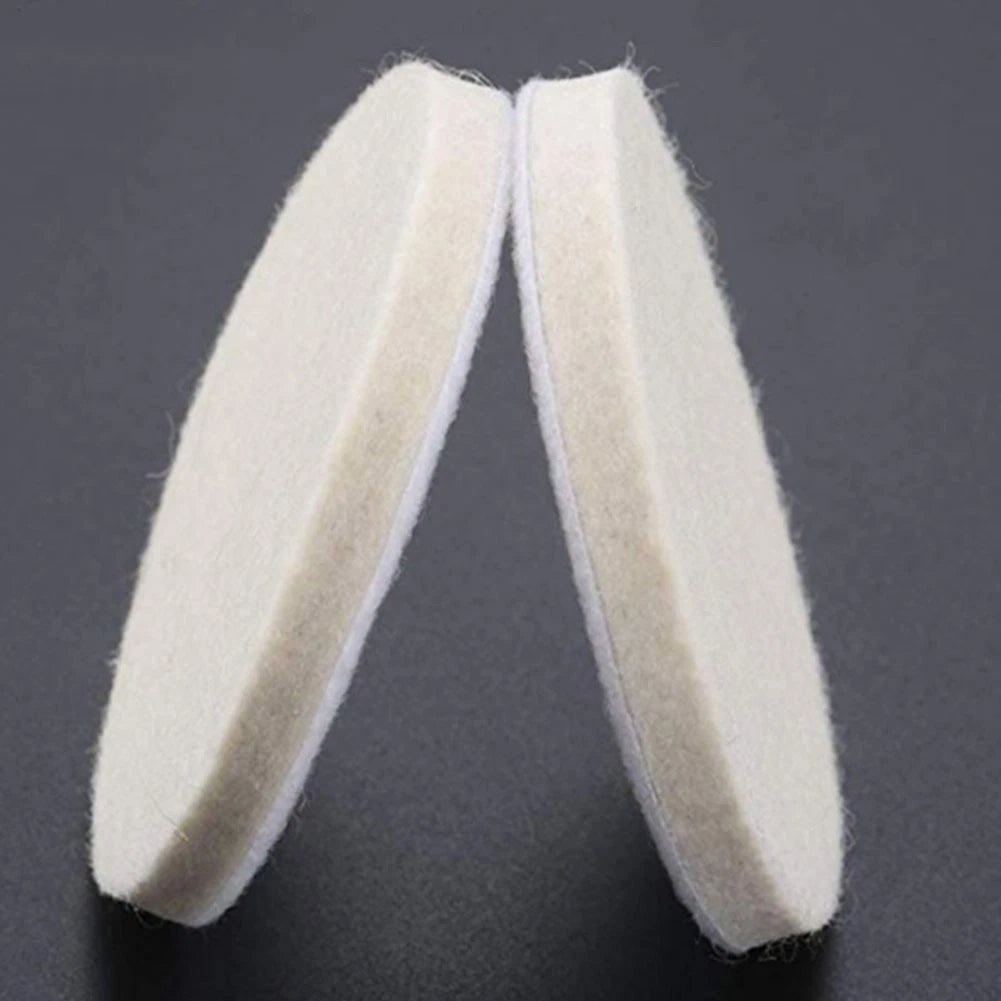 2X 80mm Wool Felt Grinding Discs for Metal Polishing