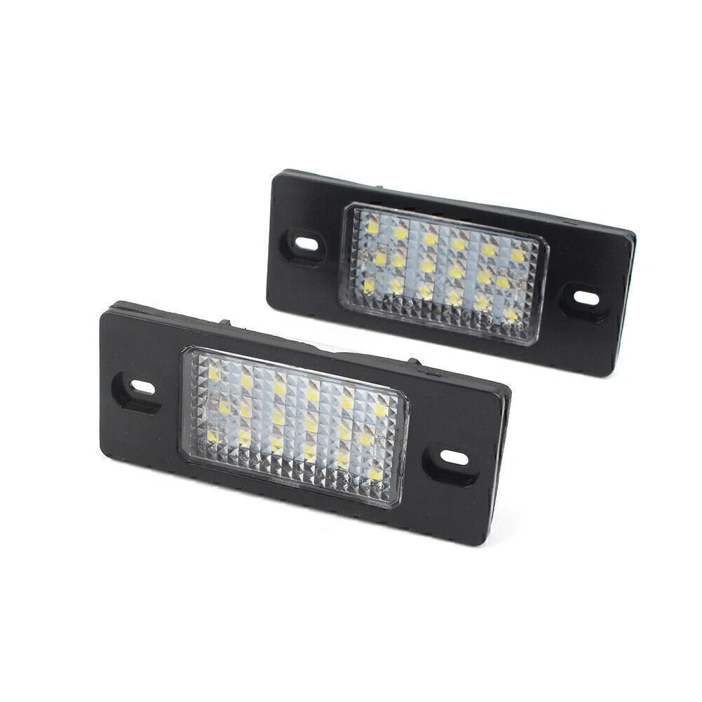18-SMD LED License Plate Lamp for VW Touareg (2003–2010), Tiguan (2009–2015), Golf 5