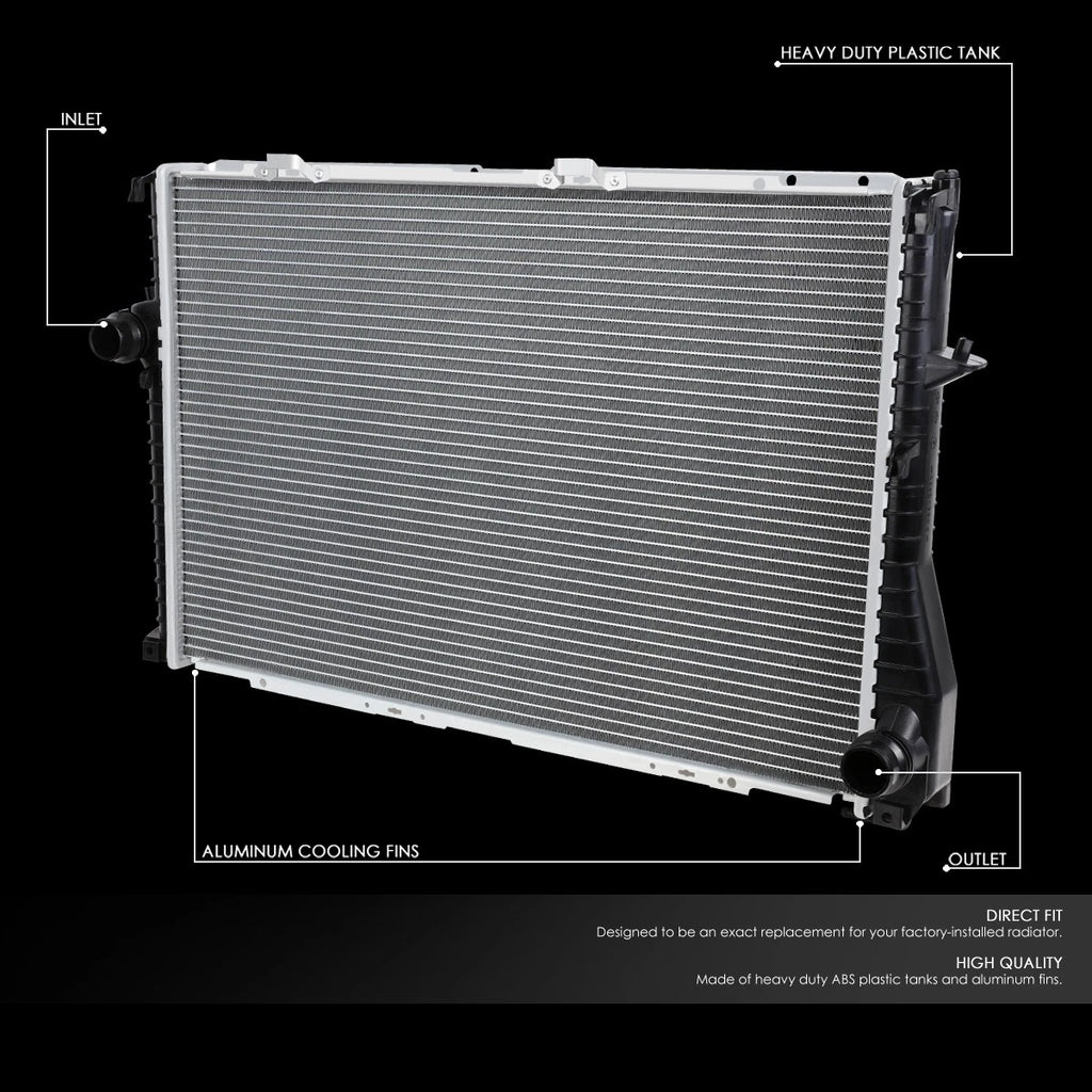 Aluminum Radiator for BMW E39 525i 528i 530i 545i (1999–2006) DPI 2284