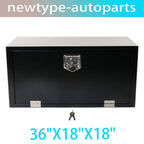 Tool Box for Pickup Truck (36"X18"X18", Black Steel)
