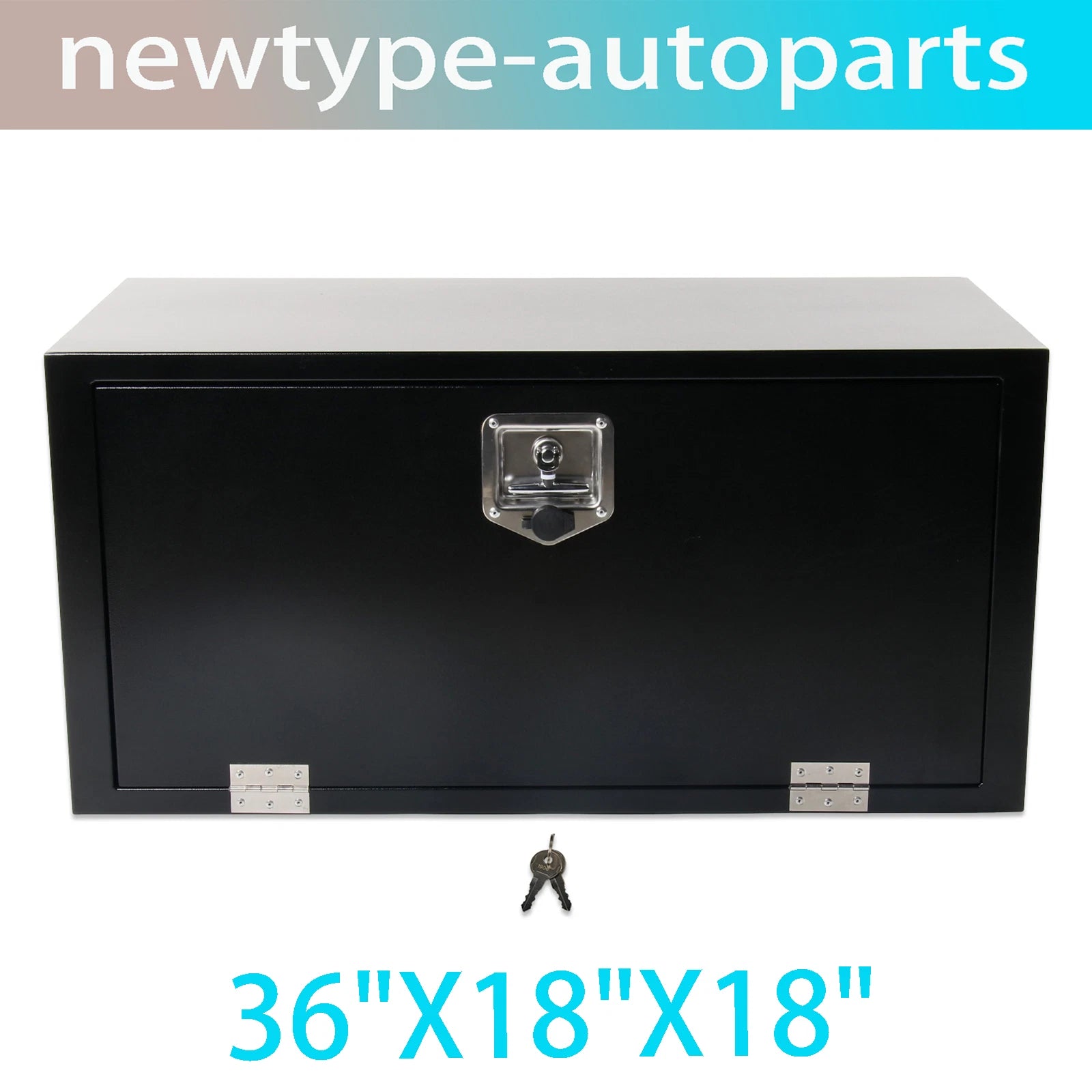 Tool Box for Pickup Truck (36"X18"X18", Black Steel)
