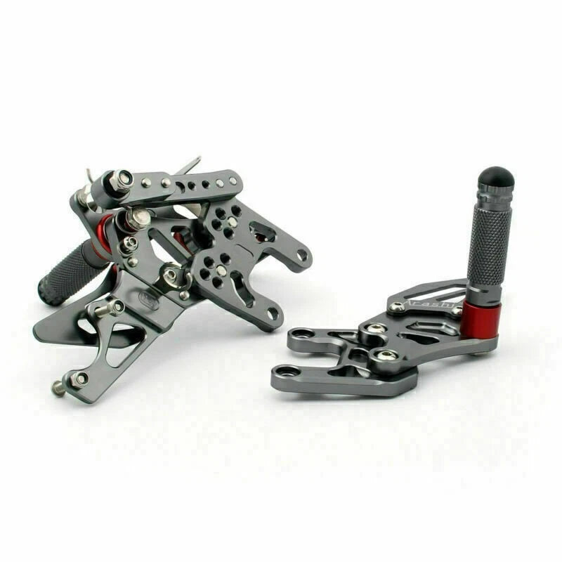 Rearset Foot Pegs for Honda CBR1000RR (2008–2012) Gray