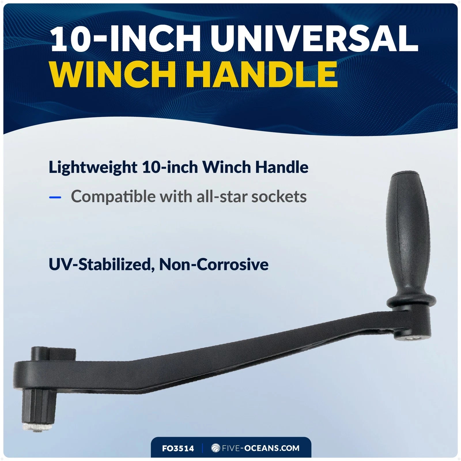 Winch Handle for Universal Applications (10 inches, FO3514)