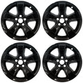 17" Gloss Black Wheel Skins for 2011-2014 Dodge Charger - UQSK0129